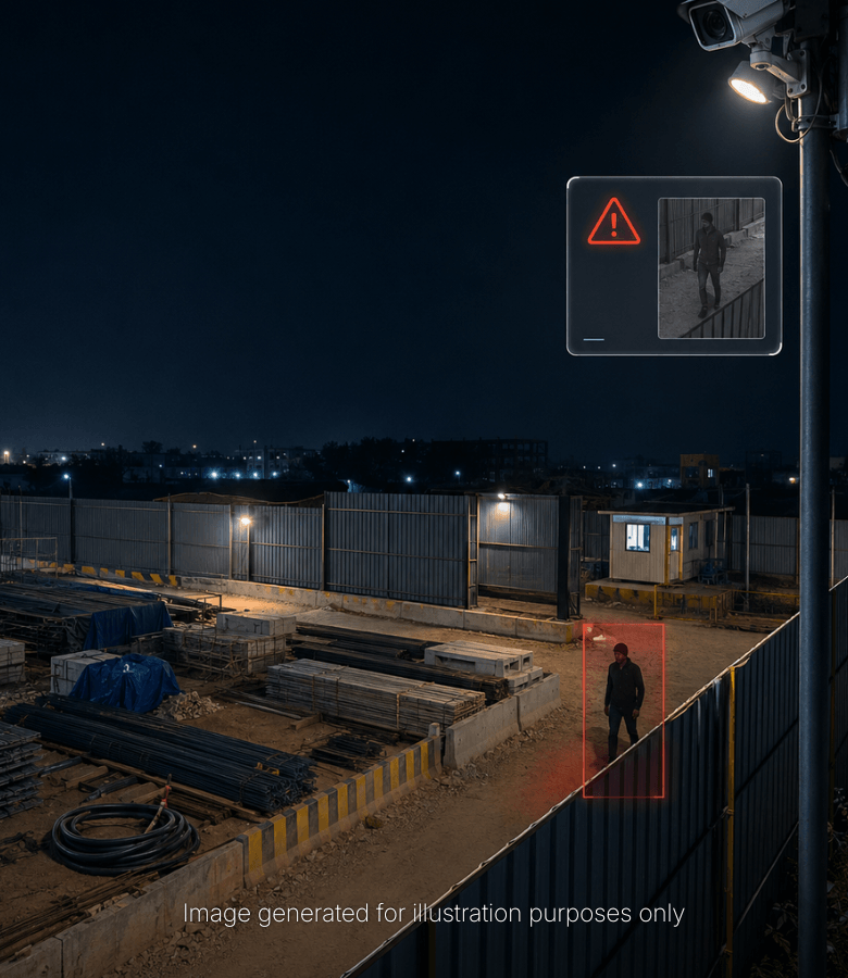 AI-Powered Perimeter Monitoring Eliminated After-Hours Material Theft at Construction Site